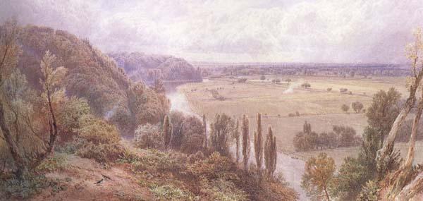 Myles Birket Foster,RWS The Thames from Cliveden (mk46) Norge oil painting art
